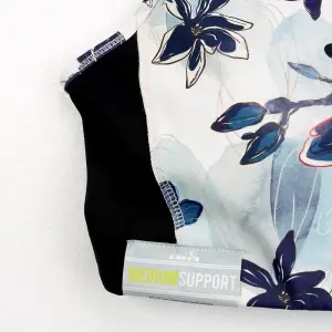 Women’ s high impact double layer full print active bra