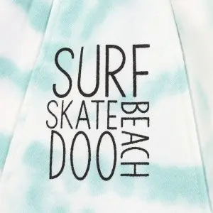 Women’s full print Imitation tie-dye french terry shorts