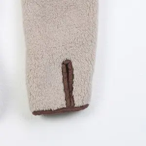 Women’s full zip high collar coral fleece hoodie