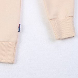 3D embossed graphic men’s fleece crew neck sweater shirt