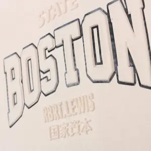 3D embossed graphic men’s fleece crew neck sweater shirt