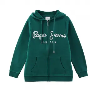 Custom Women 3D Embroidery Metal Zipper Fleece 100% Cotton Hoodies