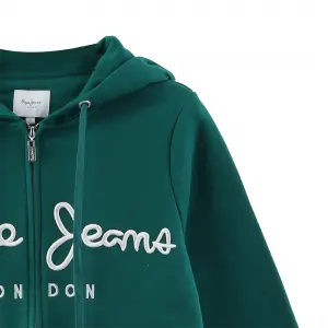 Custom Women 3D Embroidery Metal Zipper Fleece 100% Cotton Hoodies