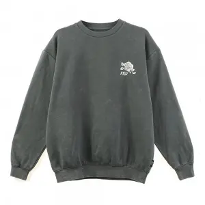 Custom Men Crew Neck Fleece Sweatshirt Vintage Long Sleeve Top