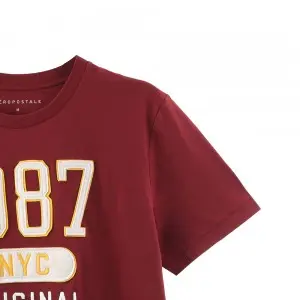 Men Applique Embroidery T Shirt Wholesale Customizable T Shirts