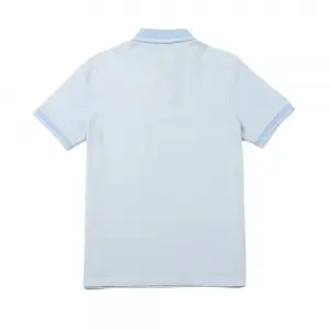 Double mercerized logo embroidered Men’s Jacquard Pique Polo shirt.