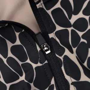 Women’s half zip full print crop long sleeve top