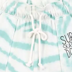 Women’s full print Imitation tie-dye french terry shorts