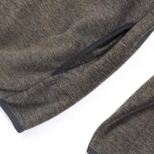 Men’s full zip space dye sustainable polar fleece hoodie