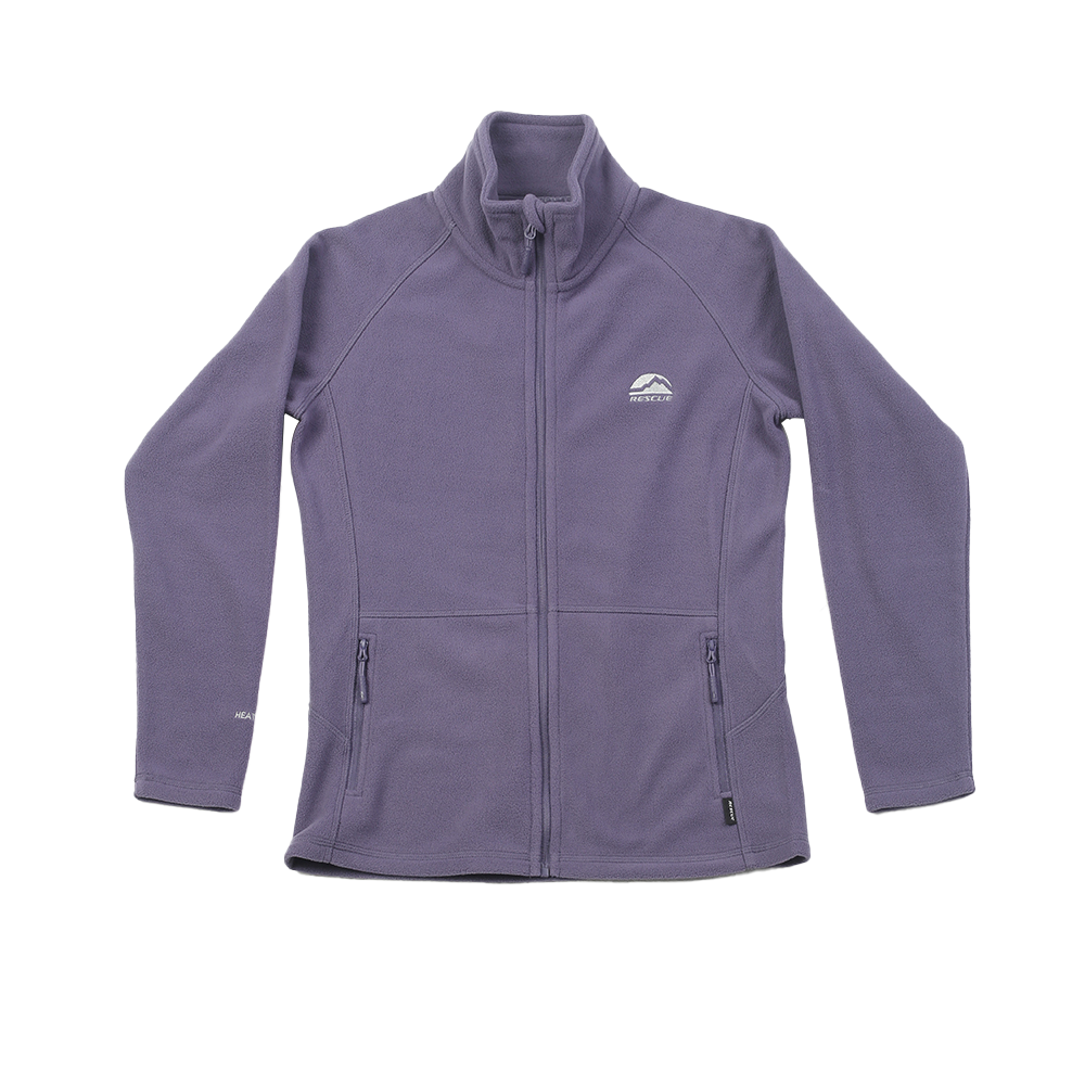 Women’s full zip double side sustainable polar fleece jacket