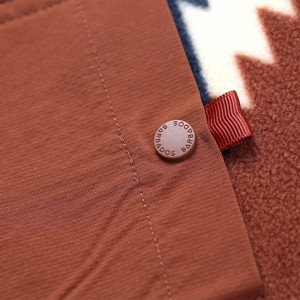 Men’s Cinch Aztec Print double side sustainable polar fleece jacket