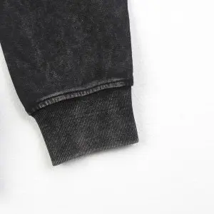 Snowflake washed men’s zip up french terry jacket