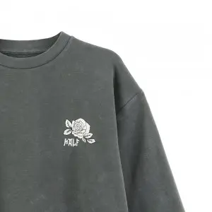 Custom Men Crew Neck Fleece Sweatshirt Vintage Long Sleeve Top