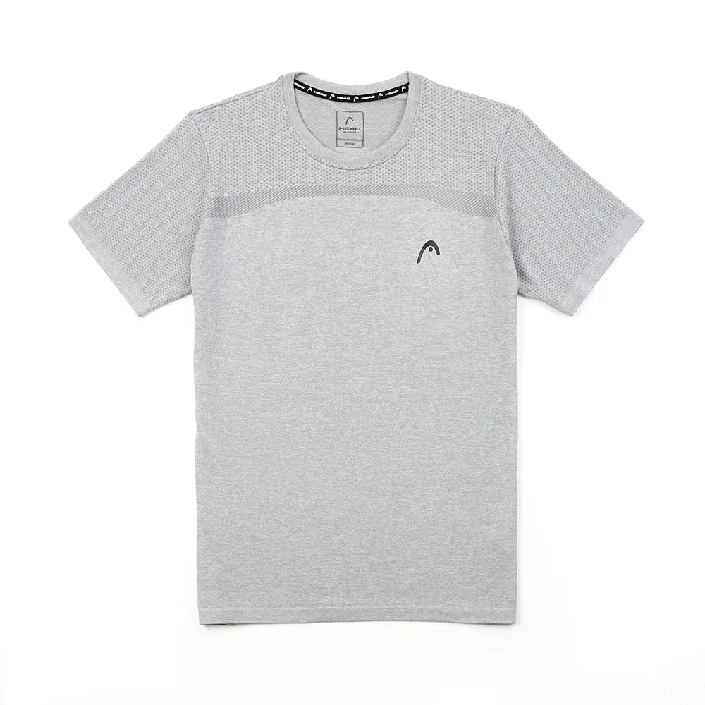 Skin-Friendly Seamless Men’s Neck Sports T-Shirt