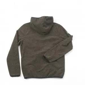Men’s full zip space dye sustainable polar fleece hoodie